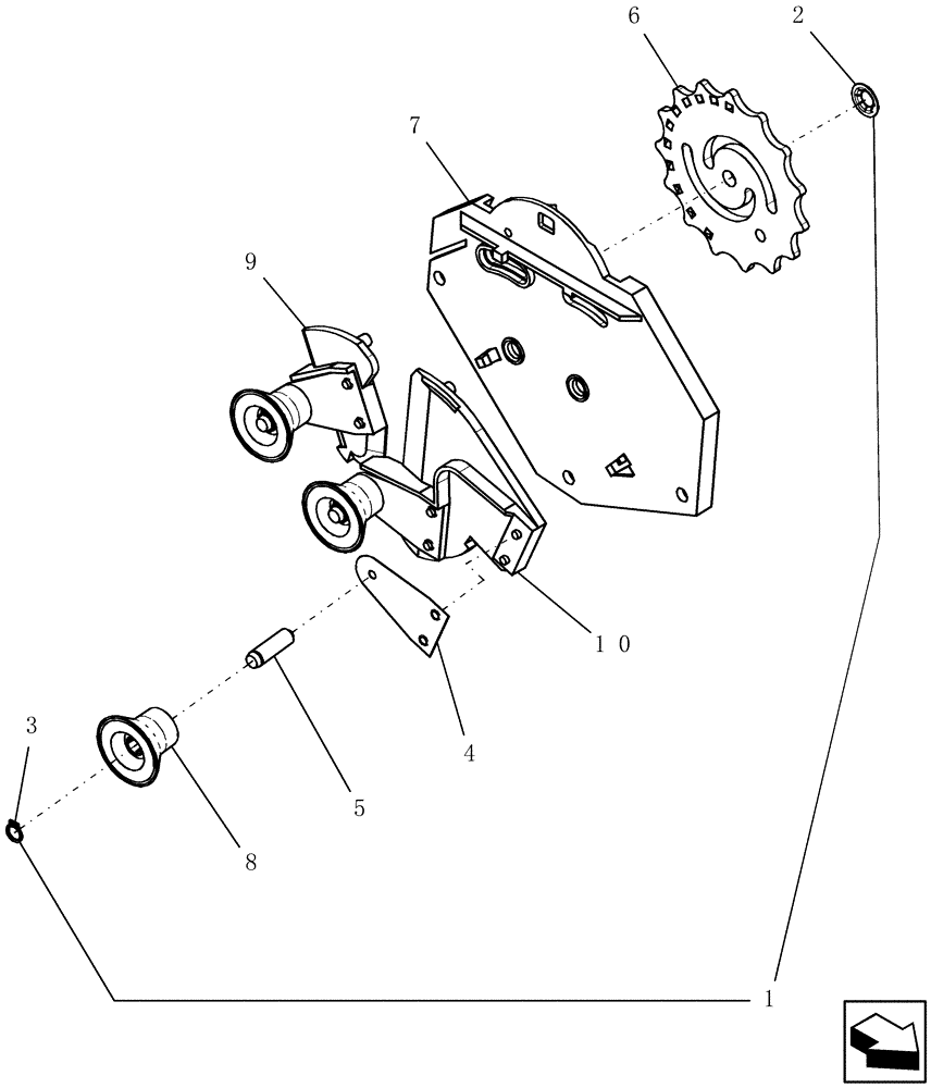 Схема запчастей Case IH 1200PT - (L.10.F[13]) - SEED SINGULATOR 413842A1 (ASN CBJ0001597) L - Field Processing