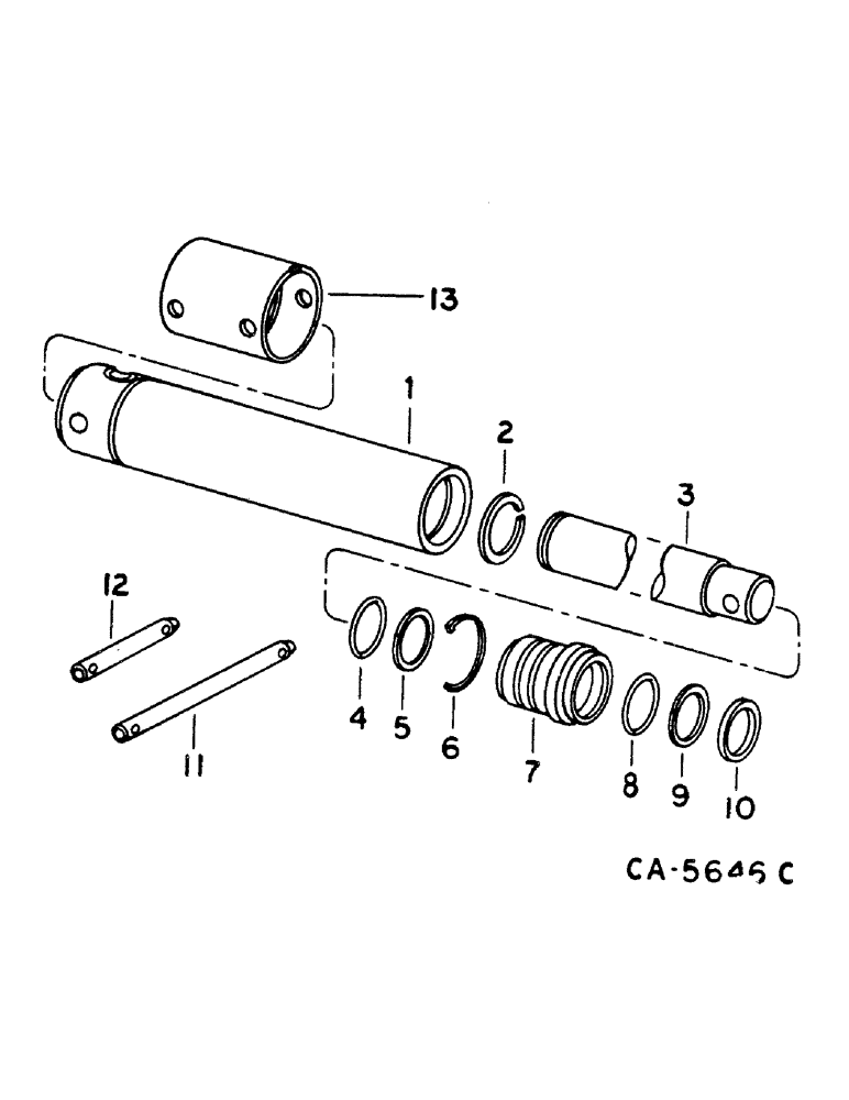 Схема запчастей Case IH 1460 - (10-067) - HEADER LIFT CYLINDER (07) - HYDRAULICS