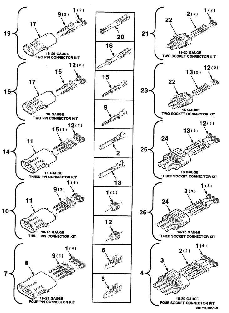 Схема запчастей Case IH RS561A - (4-022) - ELECTRICAL HARNESS SERVICE PARTS (06) - ELECTRICAL