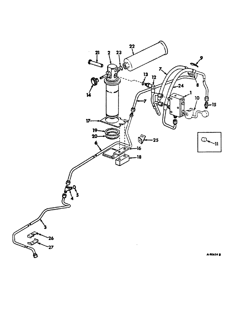 Схема запчастей Case IH 2756 - (F-35) - HYDRAULICS SYSTEM, HYDRAULIC SEAT ATTACHMENT, HYDRAULIC PIPING AND CONNECTIONS (07) - HYDRAULIC SYSTEM