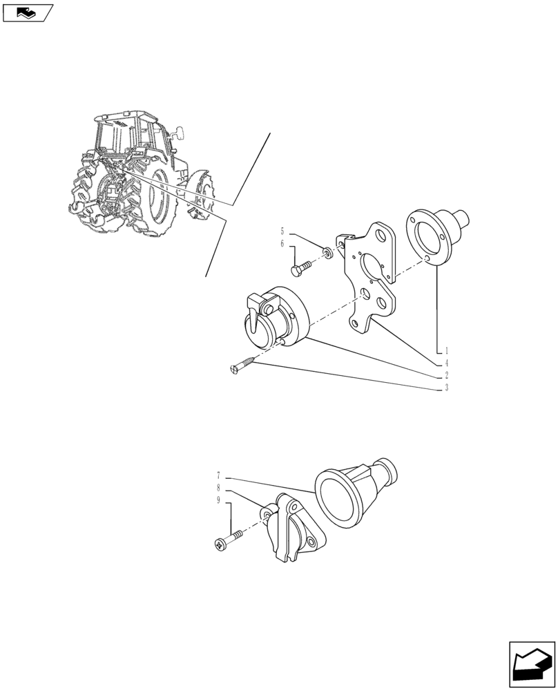 Схема запчастей Case IH PUMA 145 - (55.510.05[01]) - TRAILER POWER SOCKET - C7286 (55) - ELECTRICAL SYSTEMS