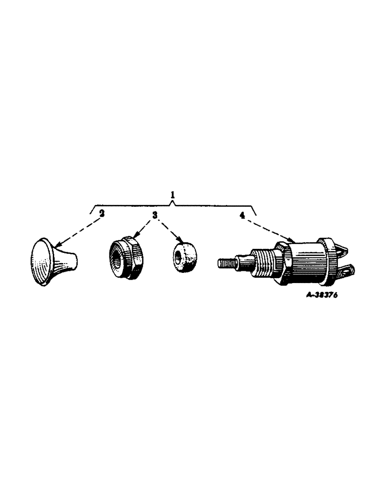 Схема запчастей Case IH FARMALL C - (215) - ATTACHMENTS, ELECTRALL, SPECIAL, EXCITER CONTROL SWITCH Attachments