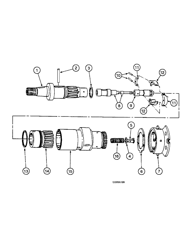 Схема запчастей Case IH D-414 - (9C-60) - FUEL INJECTION PUMP, CAMSHAFT 