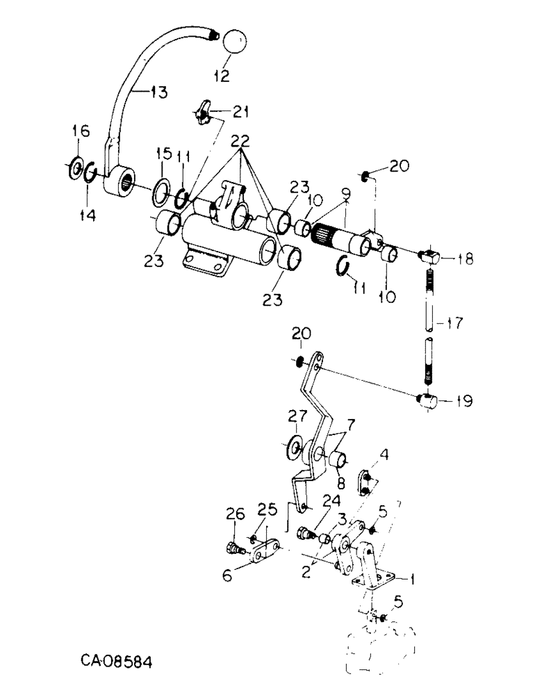 Схема запчастей Case IH 7488 - (10-30) - HYDRAULICS, FOURTH AUXILIARY VALVE CONTROLS (07) - HYDRAULICS