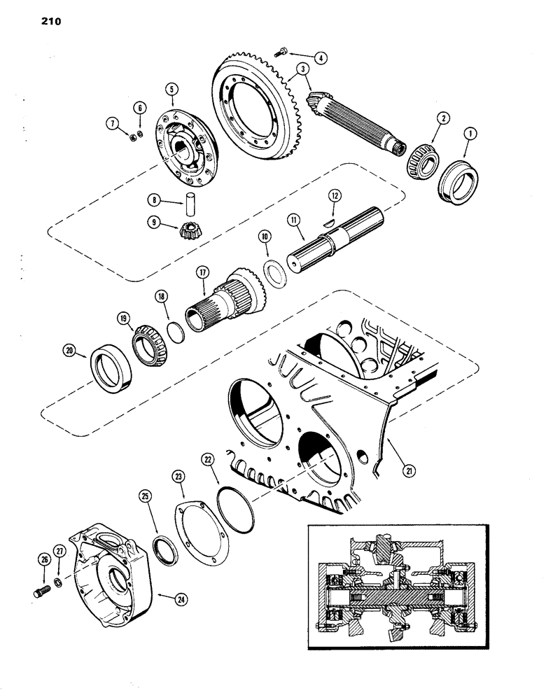 Схема запчастей Case IH 770 - (210) - DIFFERENTIAL (06) - POWER TRAIN