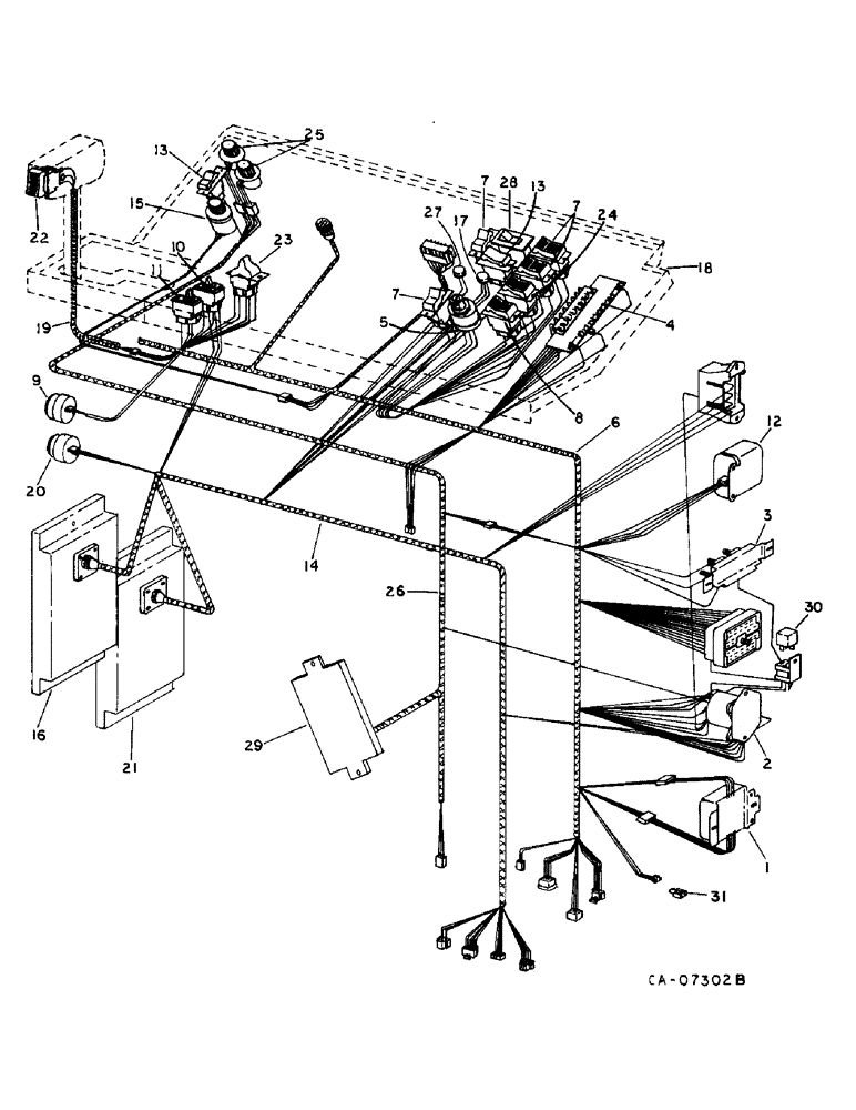 Схема запчастей Case IH 1470 - (08-05) - ELECTRICAL, WIRING DIAGRAM, INSTRUMENT PANEL, SERIAL NO. 10001 AND ABOVE (06) - ELECTRICAL