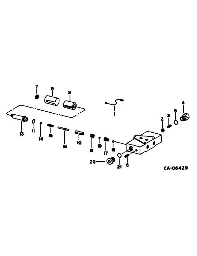 Схема запчастей Case IH 1480 - (10-45) - HYDRAULICS, FEEDER AND SEPARATOR CLUTCH VALVE, CONTROL CONCEPTS (07) - HYDRAULICS