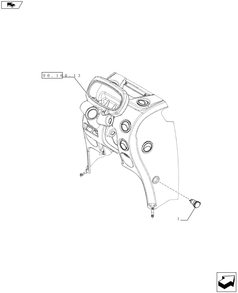 Схема запчастей Case IH FARMALL 75C - (55.512.03) - ADDITIONAL CIGARETTE SOCKET - CIGARETTE LIGHTER - W/CAB (VAR.331755) (55) - ELECTRICAL SYSTEMS