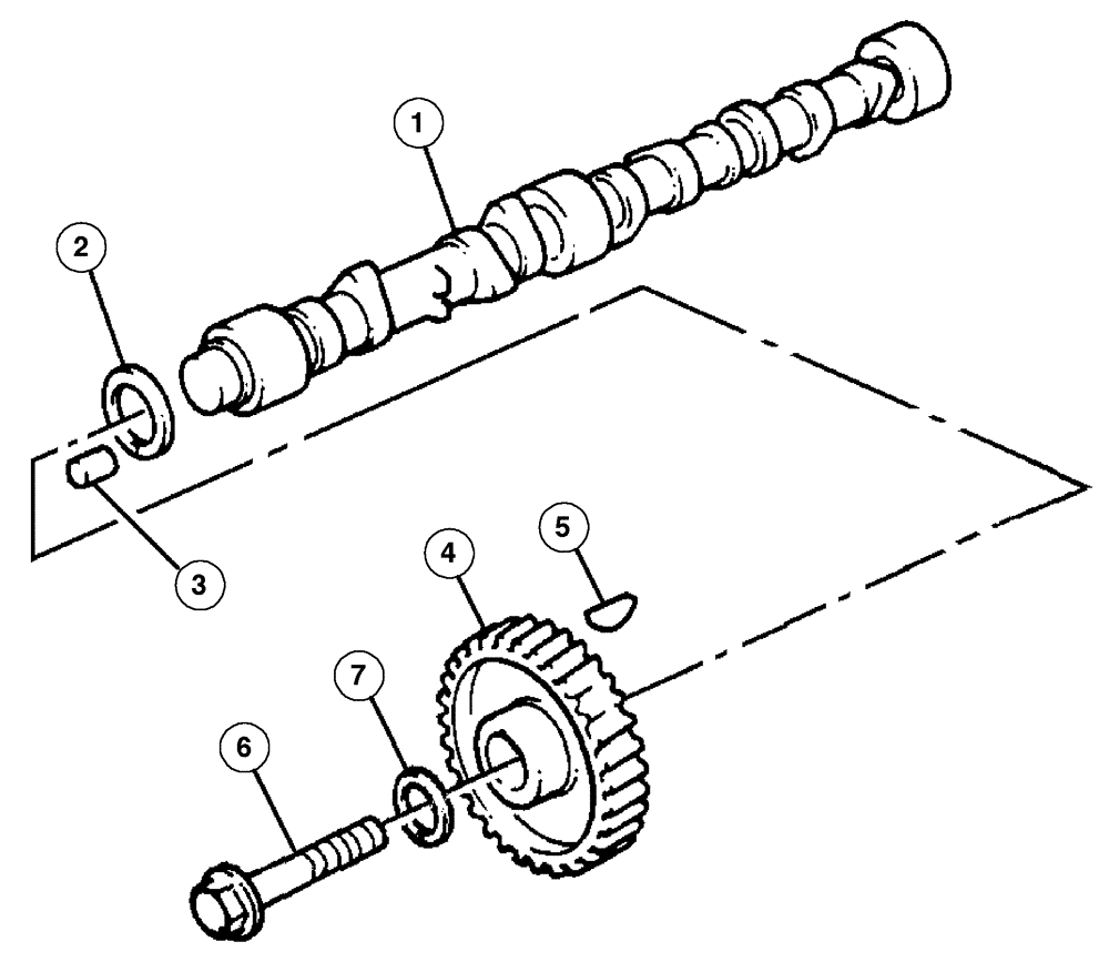 Схема запчастей Case IH CX100 - (02-44) - CAMSHAFT (02) - ENGINE