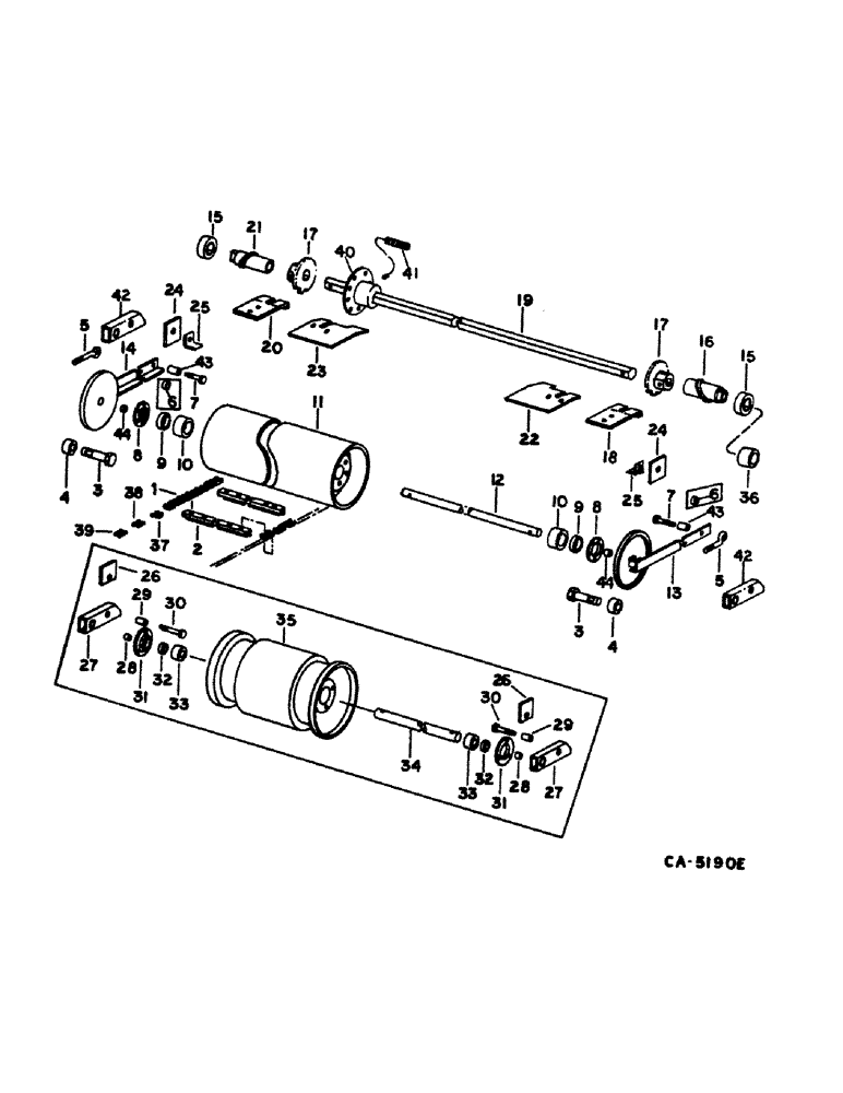 Схема запчастей Case IH 1480 - (33-04) - FEEDER, FEEDER CONVEYOR (13) - FEEDER