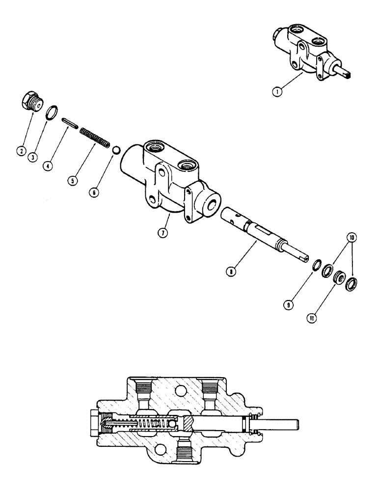 Схема запчастей Case IH 2670 - (278) - P.T.O. CONTROL VALVE ASSEMBLY (08) - HYDRAULICS