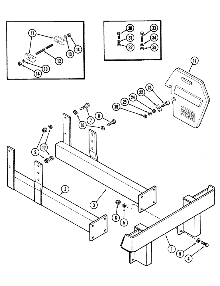 Схема запчастей Case IH 4694 - (9-392) - FRONT END WEIGHTS (09) - CHASSIS/ATTACHMENTS