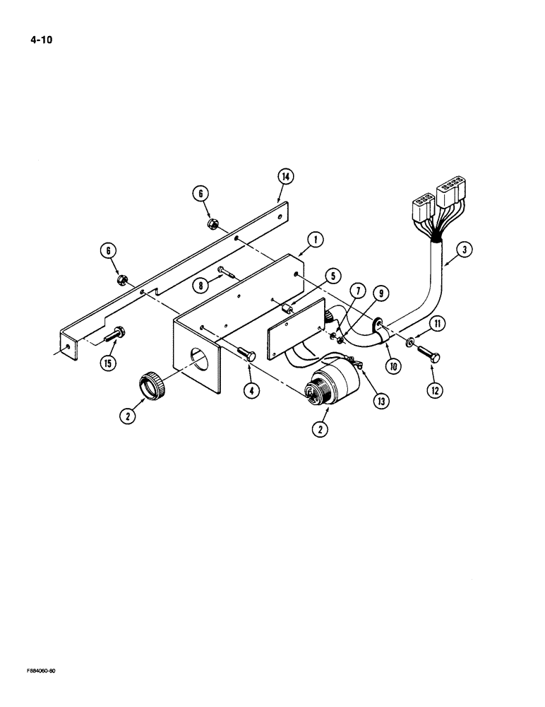 Схема запчастей Case IH 9190 - (4-10) - AUDIO ALARM SYSTEM (04) - ELECTRICAL SYSTEMS