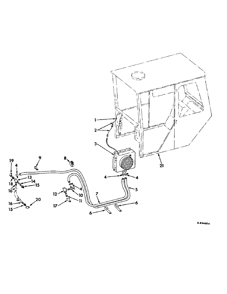 Схема запчастей Case IH 706 - (N-12[A]) - PARTS ACCESSORIES AND ATTACHMENTS, TRACTOR CAB HEATER Accessories & Attachments