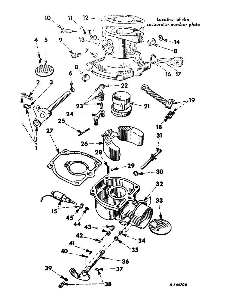 Схема запчастей Case IH 706 - (E-02) - FUEL SYSTEM, CARBURETOR, GASOLINE (02) - FUEL SYSTEM