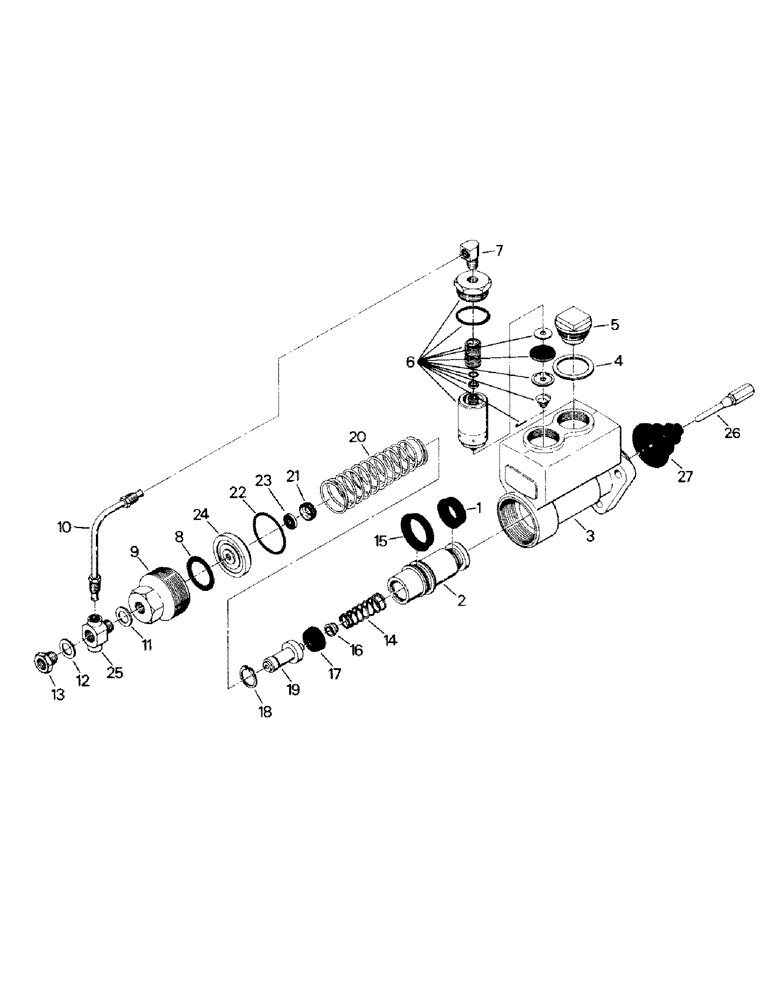 Схема запчастей Case IH STEIGER - (05-03) - BRAKE MASTER CYLINDER ASSEMBLY (5.1) - BRAKES