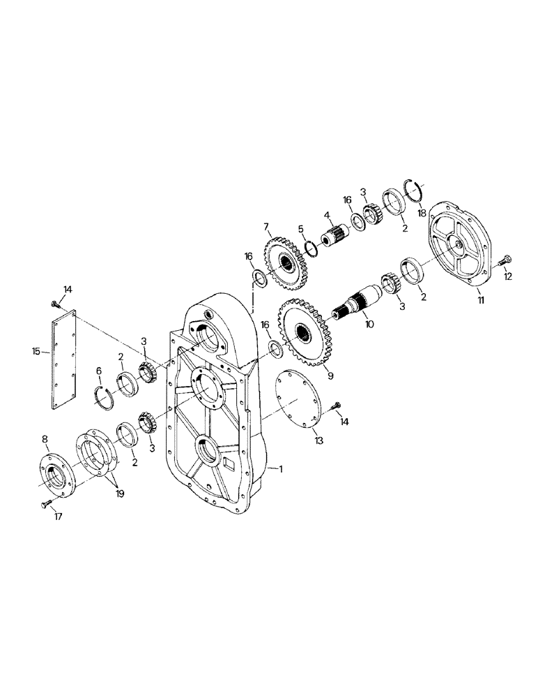 Схема запчастей Case IH STEIGER - (04-44) - PUMP DRIVE ASSEMBLY (04) - Drive Train