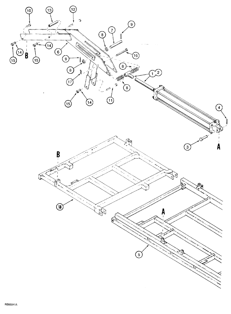 Схема запчастей Case IH 5700 - (9-110) - WING LIFT, LEVEL LIFT MODELS, VERTICAL FOLD, 27 FOOT THROUGH 33 FOOT WIDE (18) - MISCELLANEOUS