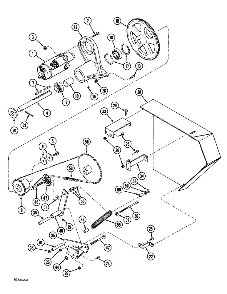 Схема запчастей Case IH 1688 - (9A-44) - FEEDER REVERSER, WITHOUT ROCK TRAP (13) - FEEDER