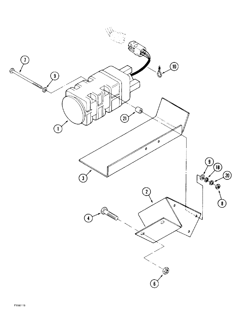 Схема запчастей Case IH 9380 - (4-76) - GROUND SPEED SENSOR (04) - ELECTRICAL SYSTEMS