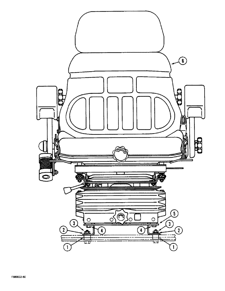 Схема запчастей Case IH STEIGER - (9-052) - SEAT MOUNTING, AIR SUSPENSION, CAB (09) - CHASSIS/ATTACHMENTS