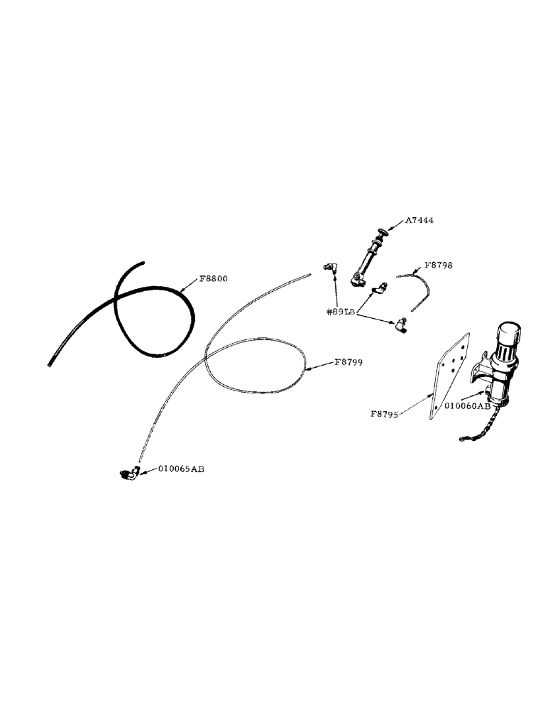 Схема запчастей Case IH 800 - (181) - STARTING FLUID PRIMER PUMP AND DISPENSER (10) - ENGINE