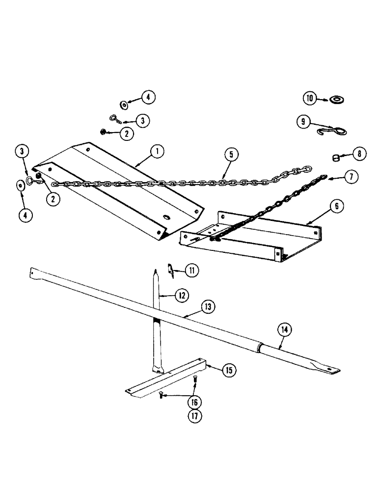 Схема запчастей Case IH 133 - (32) - BALE LOADER AND WAGON HITCH ATTACHMENT 