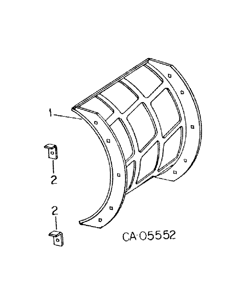 Схема запчастей Case IH 830 - (A-49) - RECUTTER SCREENS ATTACHMENT 