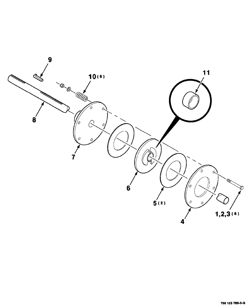 Схема запчастей Case IH 8575 - (03-014) - PICKUP SLIP CLUTCH ASSEMBLY Pickup