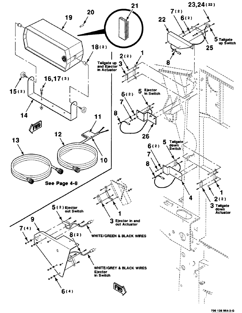 Схема запчастей Case IH 8465 - (4-04) - MISCELLANEOUS ELECTRICAL ASSEMBLIES (06) - ELECTRICAL