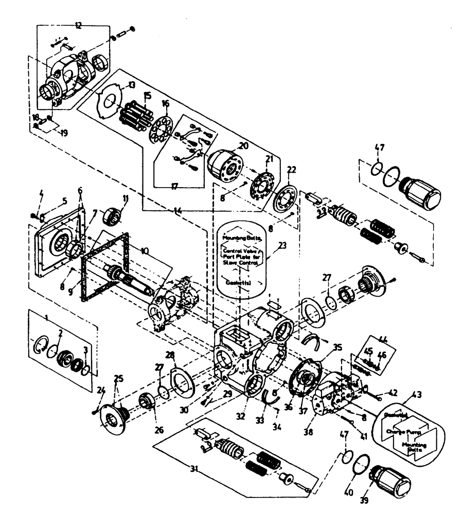 Схема запчастей Case IH 7700 - (B04[01]) - HYDRAULIC PUMP {TRANSMISSON} Hydraulic Components & Circuits