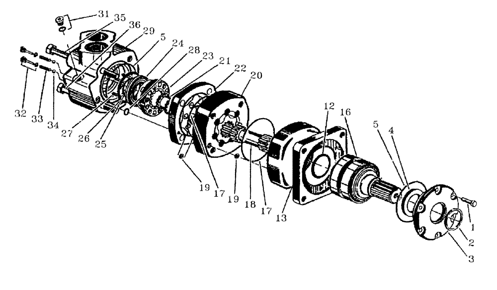 Схема запчастей Case IH AUSTOFT - (B02[01]) - HYDRAULIC MOTOR-CROSS CONVEYOR Hydraulic Components & Circuits