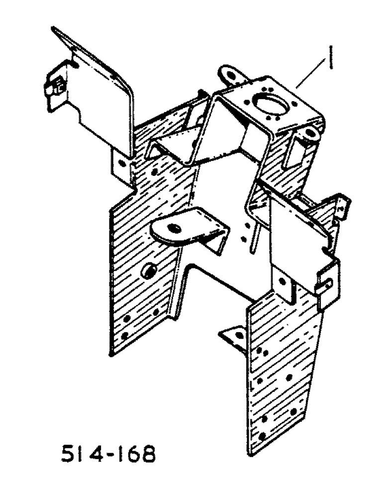 Схема запчастей Case IH 474 - (13-07) - STEERING SUPPORT (05) - SUPERSTRUCTURE