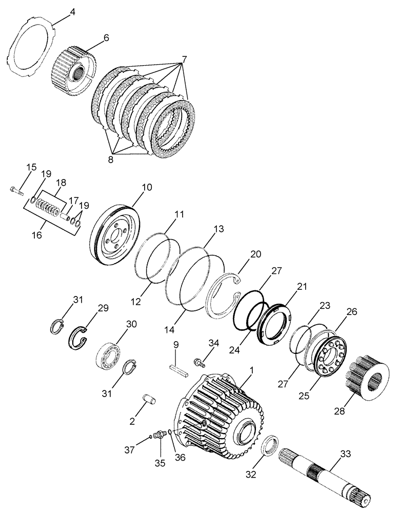 Схема запчастей Case IH 625 - (33.202.02) - MASTER BRAKES (33) - BRAKES & CONTROLS