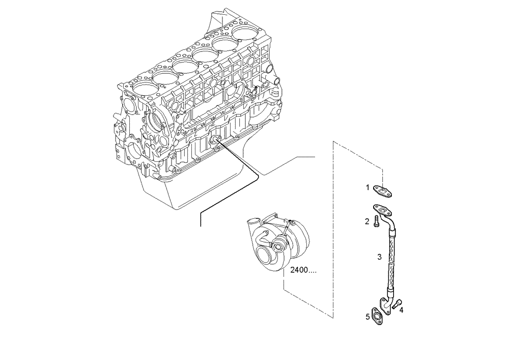 Схема запчастей Case IH F3CE0684B E005 - (3065.018) - RETURN OIL LINE 