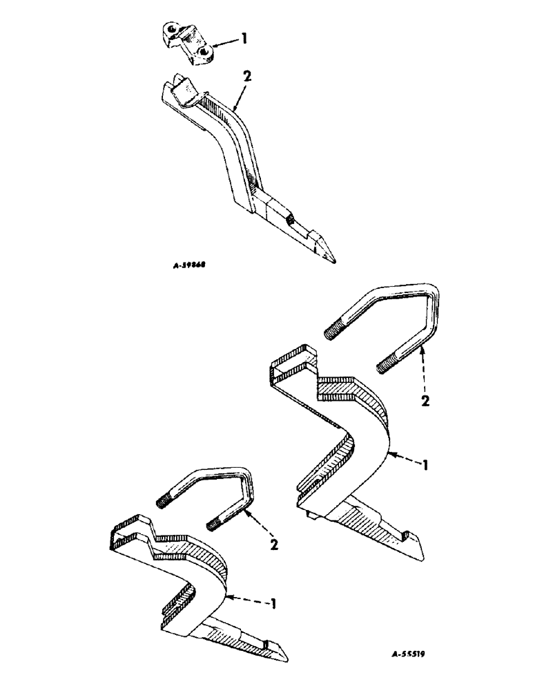 Схема запчастей Case IH 63-SERIES - (G-12[A]) - COUPLING BEAMS 