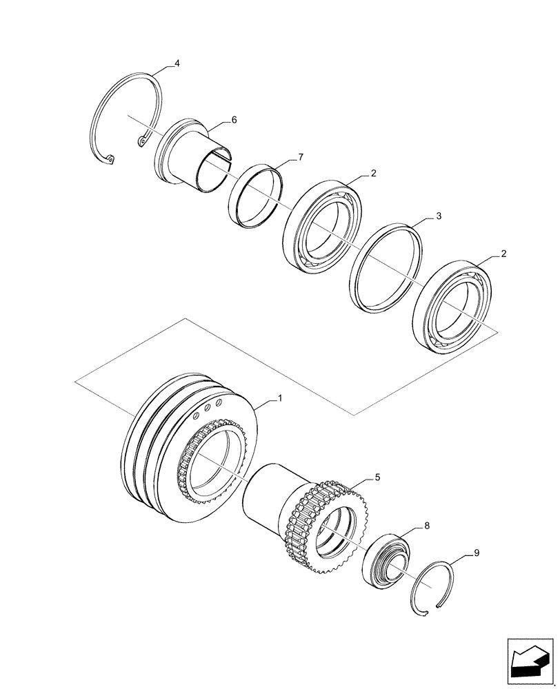 Схема запчастей Case IH 8120 - (88.210.05[02]) - STRAWCHOPPER DRIVE W/ SPLINED COUPLING (88) - ACCESSORIES