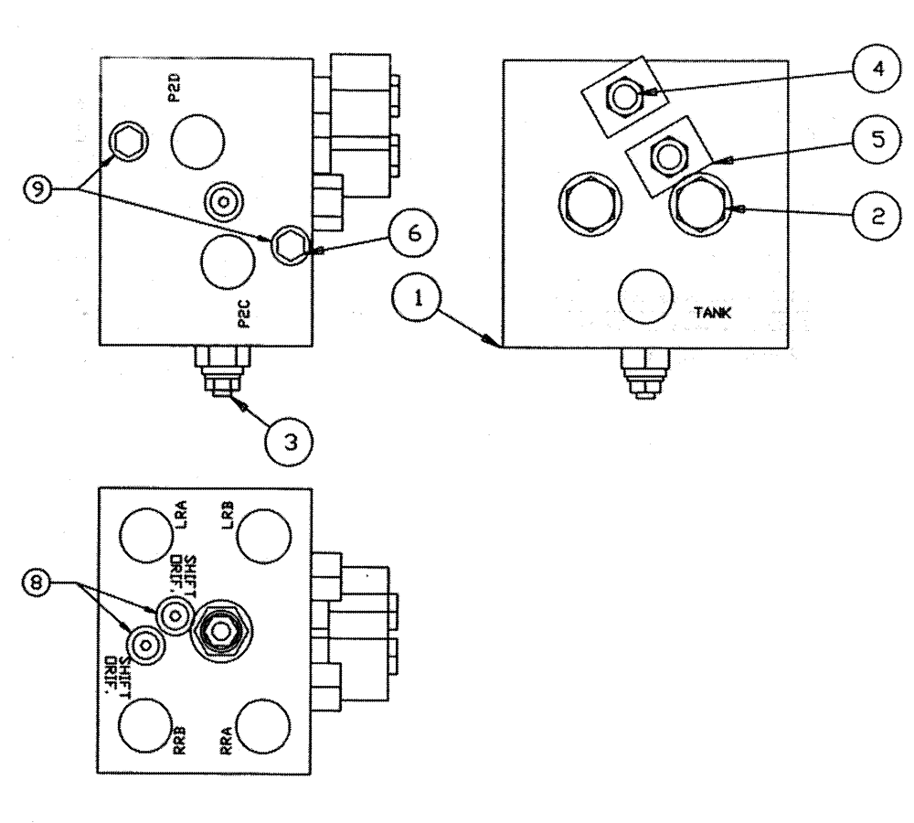 Схема запчастей Case IH TYLER - (02-005) - MANIFOLD-VALVE-SEALS & REPAIR PARTS (01) - ENGINE