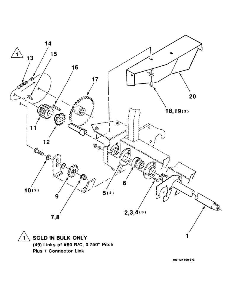 Схема запчастей Case IH 8750 - (2-10) - HEADER DRIVE ASSEMBLY, RIGHT (58) - ATTACHMENTS/HEADERS