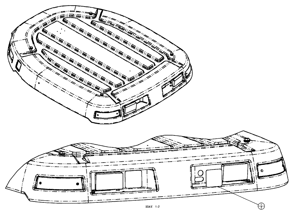 Схема запчастей Case IH FLX4010 - (01-029) - NON-INSTALL WORK LIGHT GROUP (10) - CAB