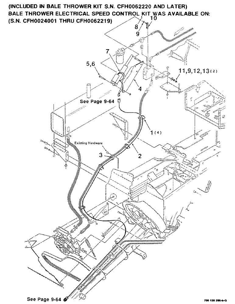 Схема запчастей Case IH 8530 - (9-60) - BALE THROWER ELECTRICAL SPEED CONTROL ASSEMBLY Decals & Attachments