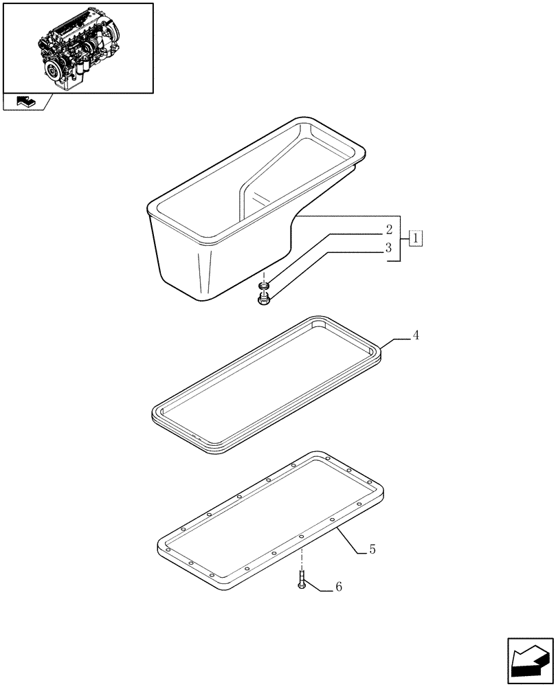 Схема запчастей Case IH F3CE0684E E004 - (0.04.2) - OIL SUMP & RELATED PARTS (504075739) 