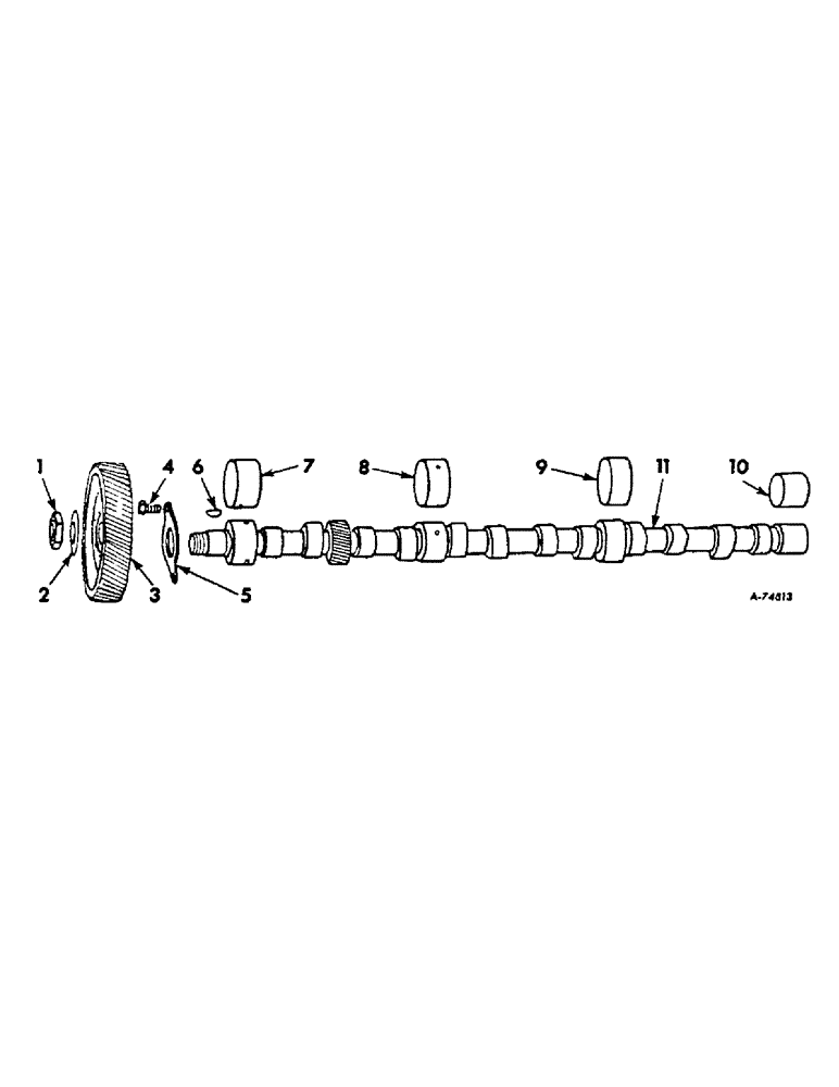 Схема запчастей Case IH 2806 - (D-12) - DIESEL ENGINE, CAMSHAFT AND RELATED PARTS (01) - ENGINE