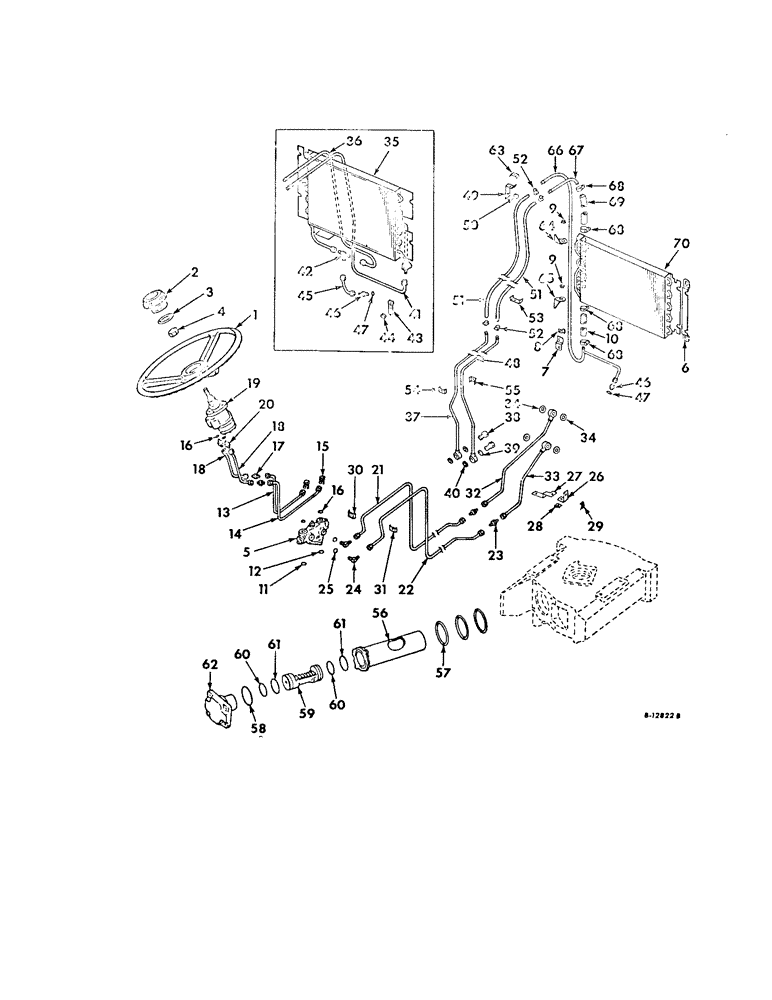 Схема запчастей Case IH 2706 - (J-02) - STEERING MECHANISM, POWER STEERING, FARMALL TRACTORS Steering Mechanism