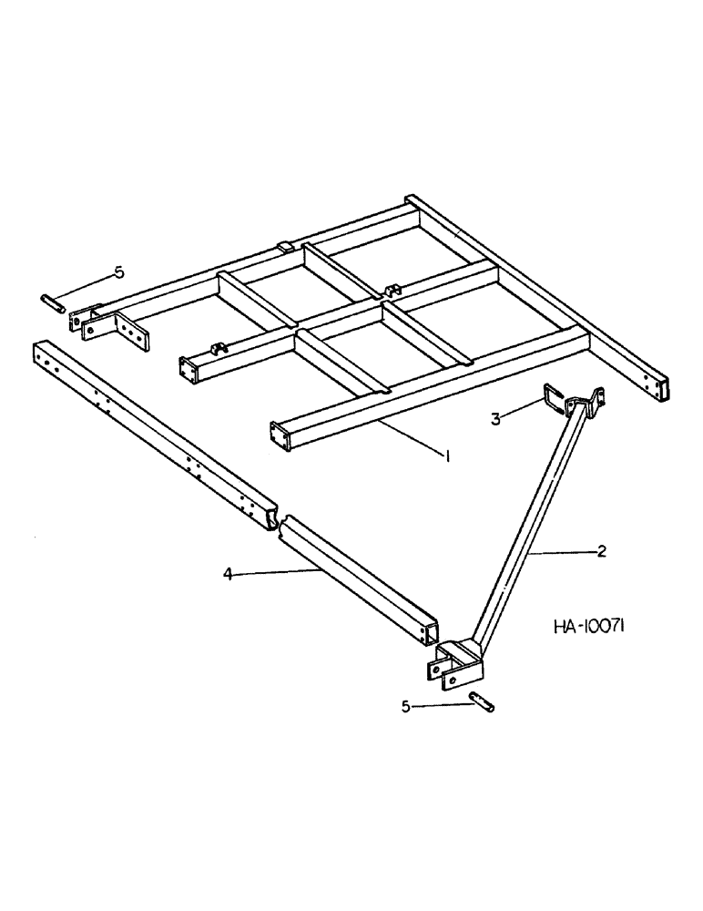 Схема запчастей Case IH 645 - (C-03) - 645 VIBRA CHISEL, 31-1/2 FOOT WING, WING FRAME 