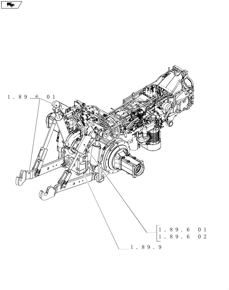 Схема запчастей Case IH PUMA 210 - (SEC. 09) - IMPLEMENT LIFT (00) - GENERAL