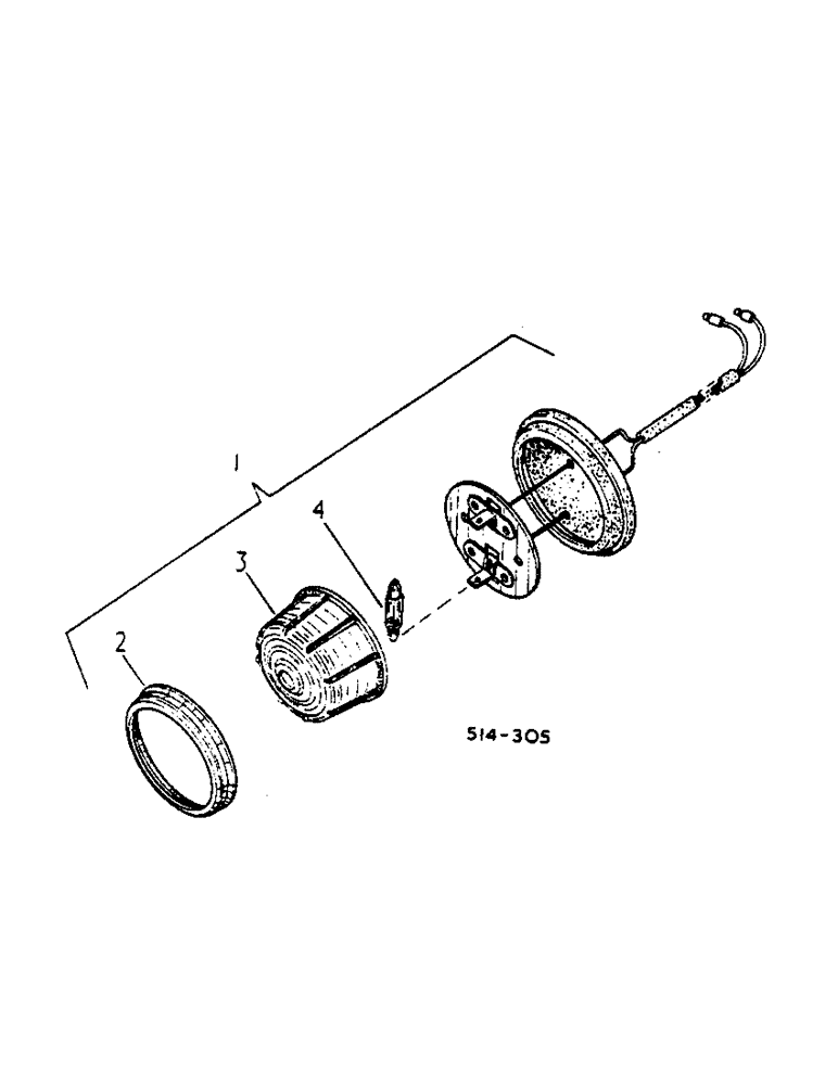 Схема запчастей Case IH 674 - (08-20) - FENDER WIRING AND LIGHTS, TRACTORS WITH FLAT TOP FENDERS - 3116573R91 (06) - ELECTRICAL