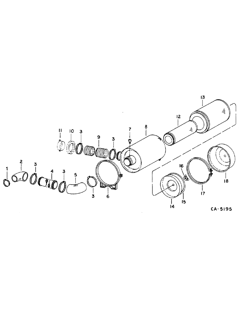 Схема запчастей Case IH 1460 - (12-01) - POWER, AIR CLEANER AND CONNECTIONS Power