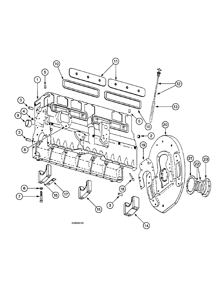 Схема запчастей Case IH D-407 - (7-02) - CRANKCASE AND RELATED PARTS 