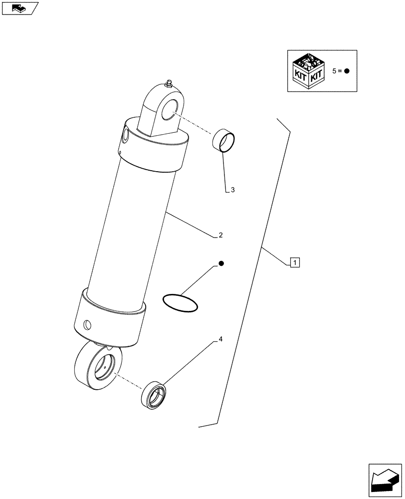 Схема запчастей Case IH PUMA 200 - (35.162.01[06]) - FRONT HPL - HYDRAULIC CYLINDER - BREAKDOWN (VAR.743481-743482-743483-743484-743485-743486 / 743765) (35) - HYDRAULIC SYSTEMS